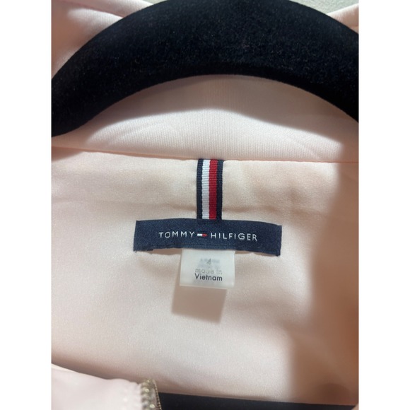 NWT Tommy Hilfiger Women Dress Pink Sleeveless Zip Front Belted Sheath Size 4 - Picture 3 of 9